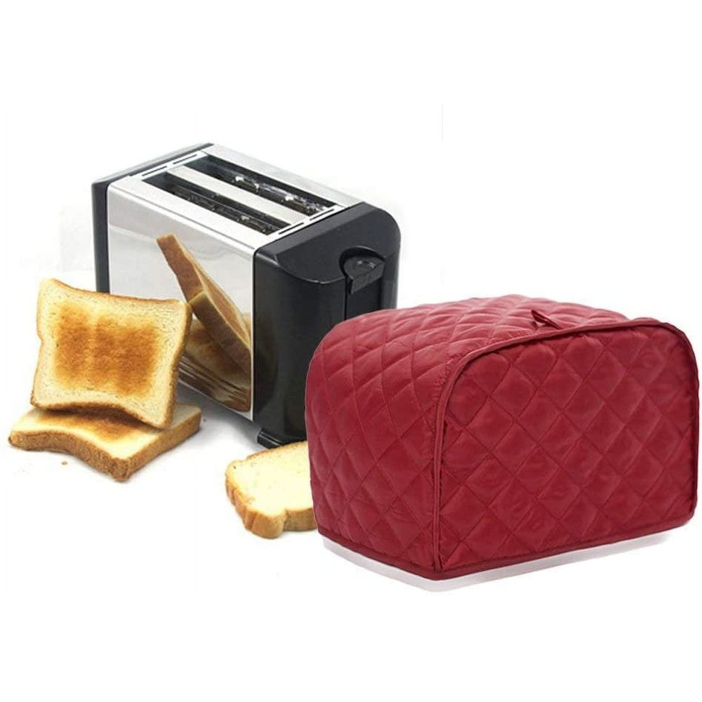 Toaster Cover, Quilted Toaster Cover Fits for Most Standard 2 slice Toasters, Universal Size Microwave Oven Dustproof Cover Women Gift