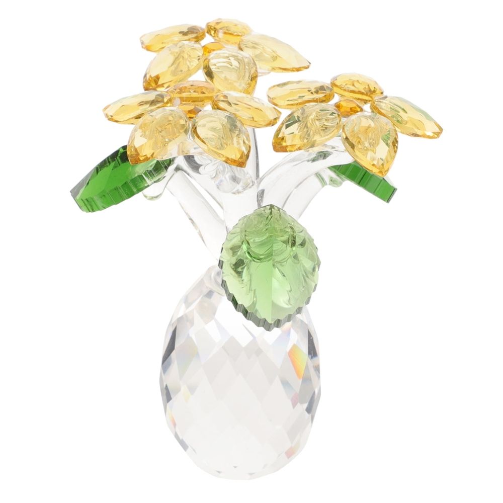Sunflower Crystal Ornaments for Home and Office Decoration, Elegant Showcase Piece