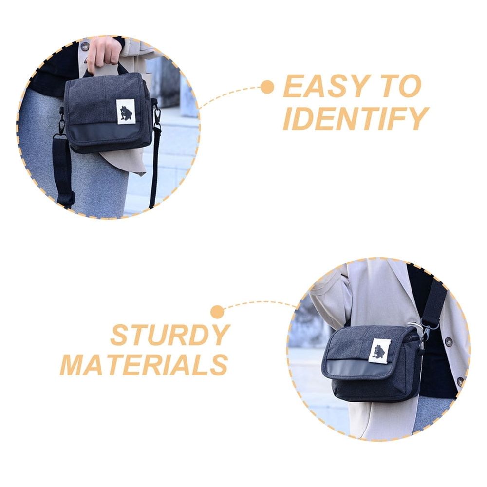 Black Multi Functional Camera Pouch Canvas Camera Case with Shoulder Strap