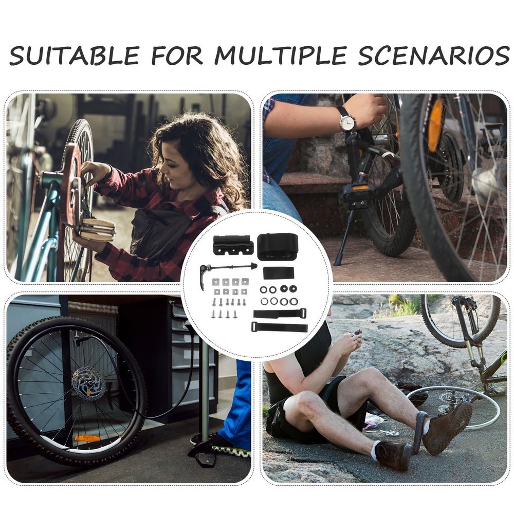 Aluminum Alloy Bike Mount Bracket Black Multifunctional Car and Bike Fork Holder Secure Transport