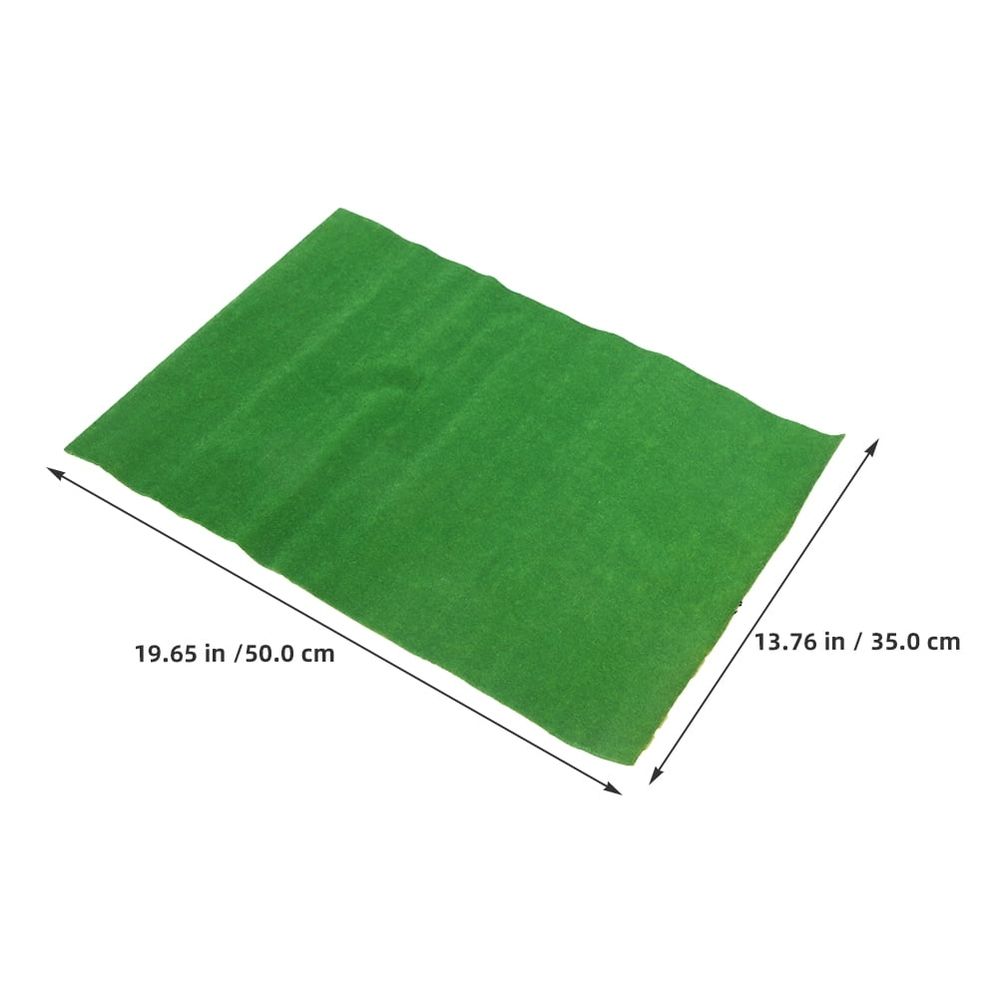 2-Pack Realistic Green Nylon Grass for Crafts, Model Making, Outdoor Decoration, Artificial Grass Rug