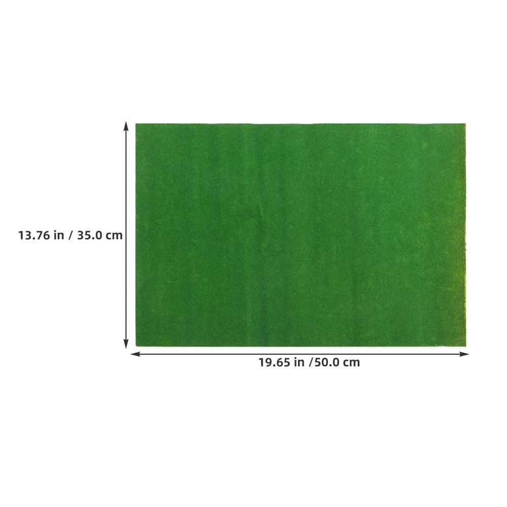 2-Pack Realistic Green Nylon Grass for Crafts, Model Making, Outdoor Decoration, Artificial Grass Rug