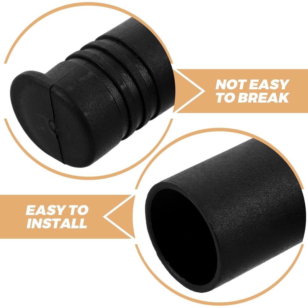 Clothes Drying Rack Connector Joints Plastic Black 10pcs Right Angle