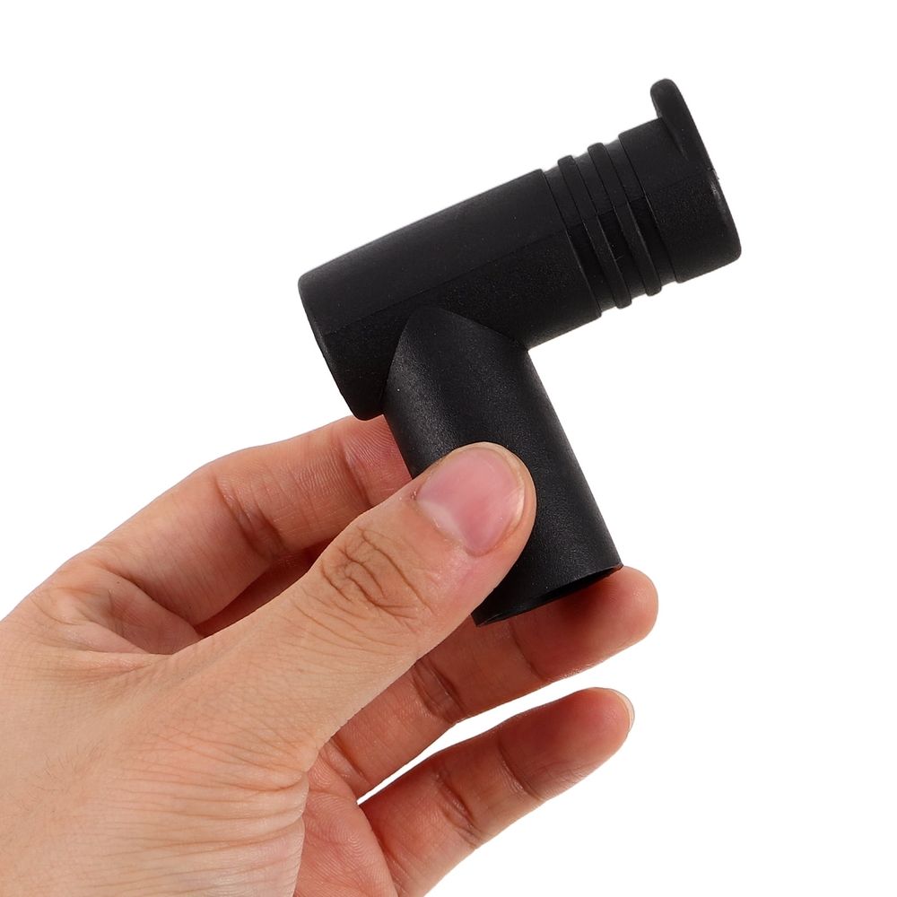 Clothes Drying Rack Connector Joints Plastic Black 10pcs Right Angle