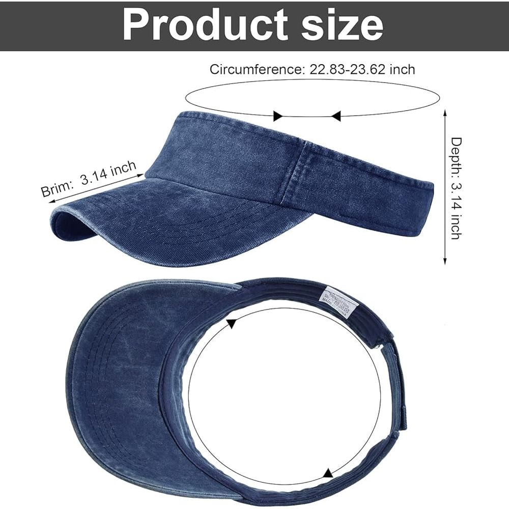 Outdoor Sports Vintage Sun Visor Hat Caps for Golf Baseball Tennis - Women and Men