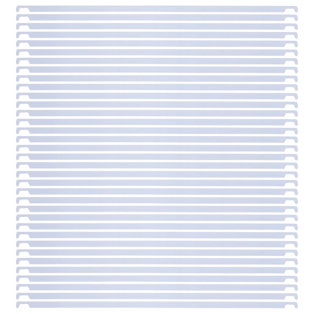50Pcs White Hanging File Divider Rails Metal Frame for Office Use