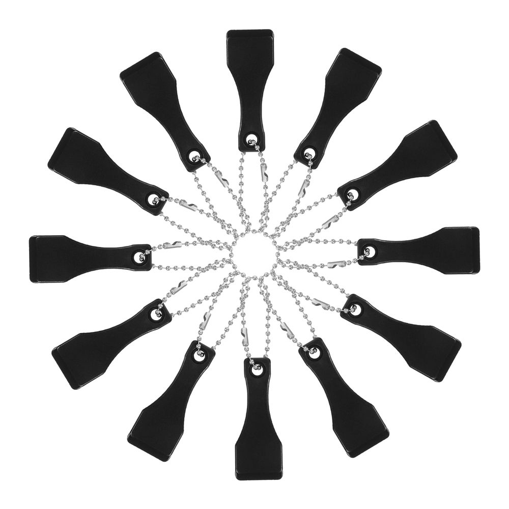 Lotto Scratcher Tool Plastic Scoop Shape Black for Ticket Scraping 20Pcs