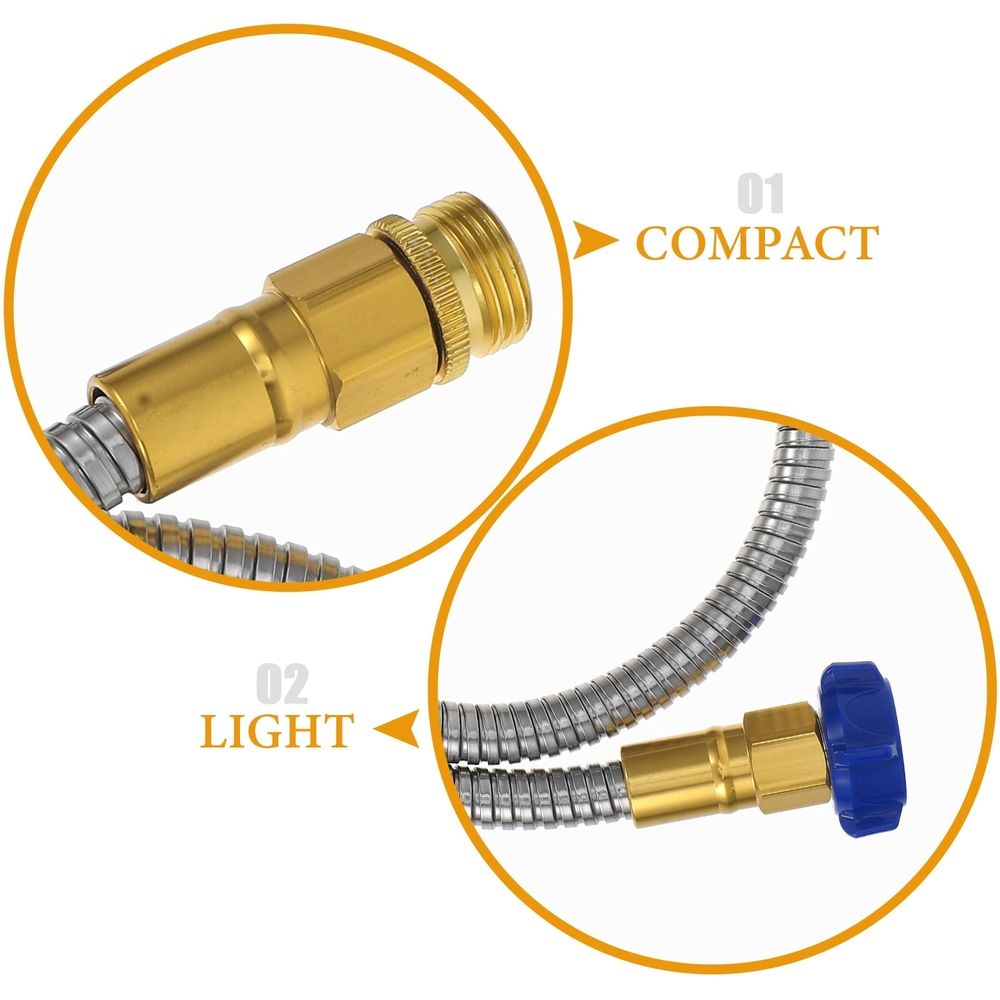304 Stainless Steel Garden Hose for Outdoor Watering and Tools, and Flexible, 1 Set
