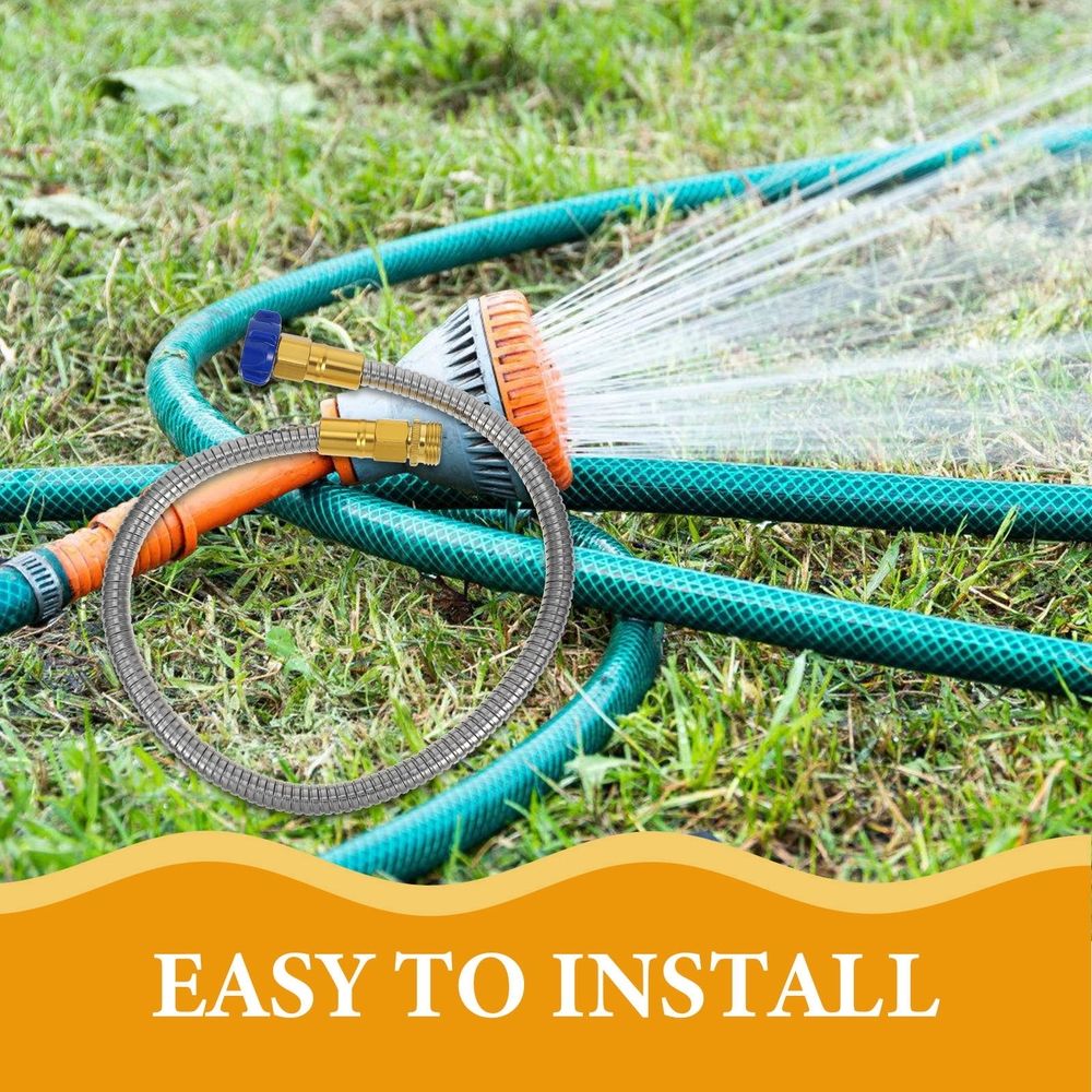 304 Stainless Steel Garden Hose for Outdoor Watering and Tools, and Flexible, 1 Set