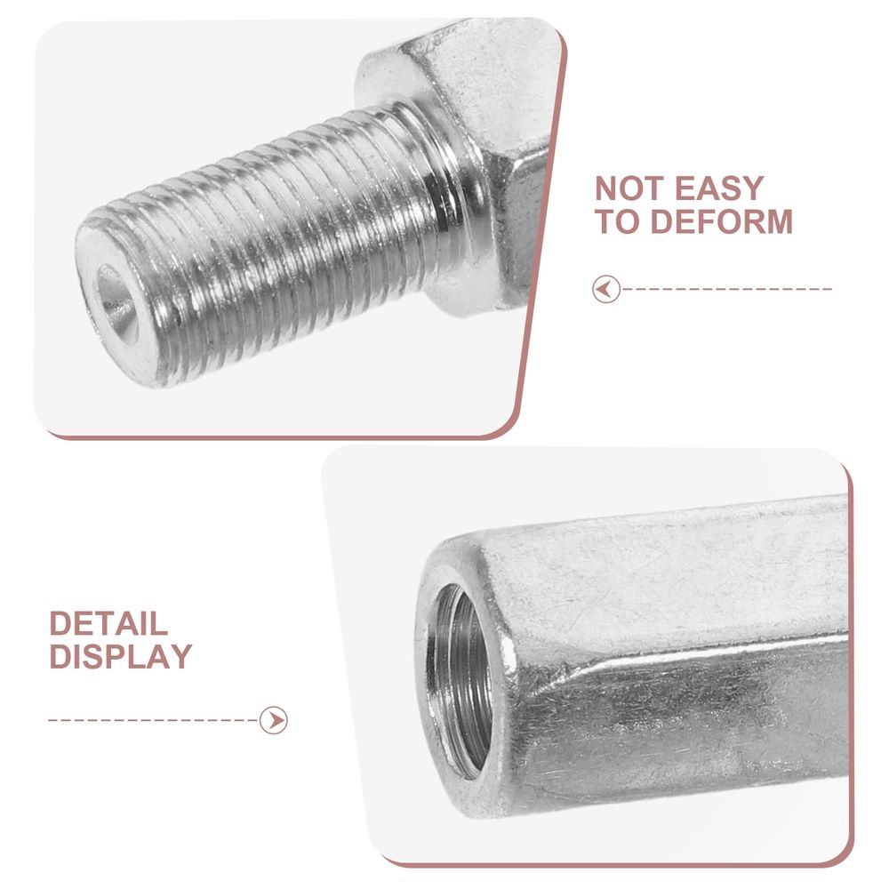 6Pcs Plated Silver Bike Training Wheel Bolts Heavy Duty Corrosion Resistant Axle Extenders with Washers