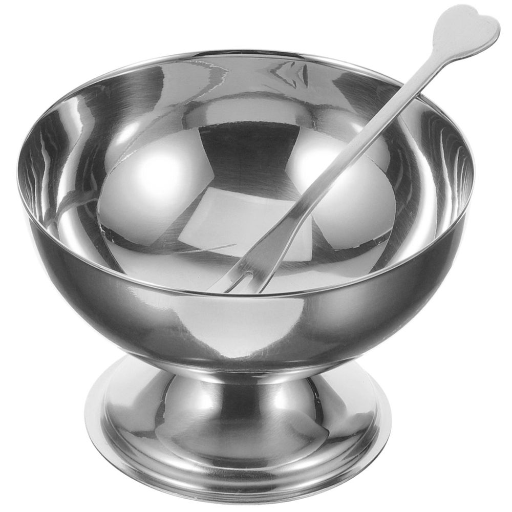 Stainless Steel Dessert Bowl Set - Simple, Stylish Design Perfect for Serving Ice Cream, Salad, and More