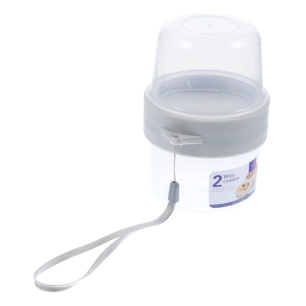 Fruit Container for Home Double Layer Food Container Transparent 1Pcs 4.4*3.0*3.0in