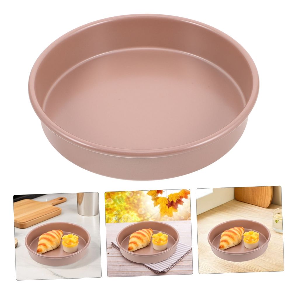 Nonstick Round Baking Pans Carbon Steel Bakeware for Home Kitchen Versatile Use