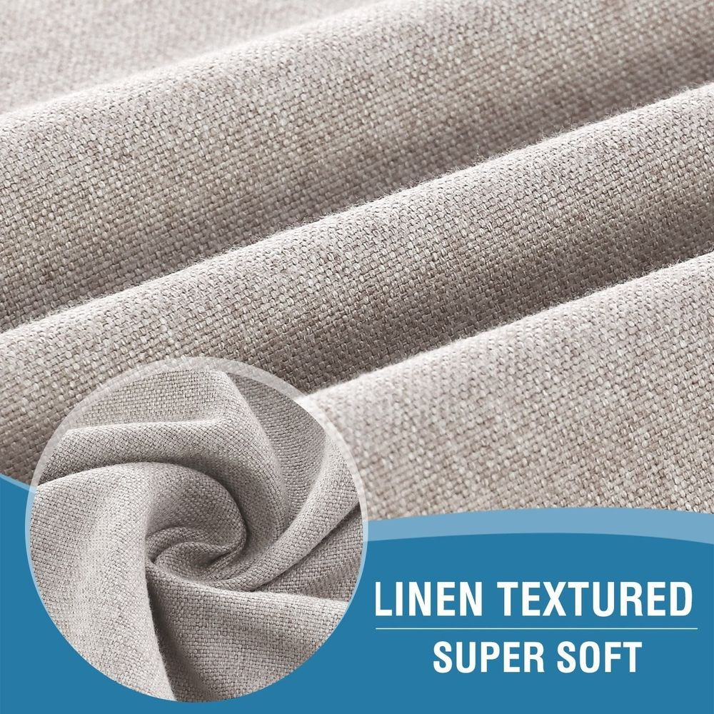 Adhesive Door Curtain*1 French Door Curtains Linen Textured Privacy Door Blinds Kitchen Window Curtains Darkening Curtains for Glass Door Tie Up Curtain