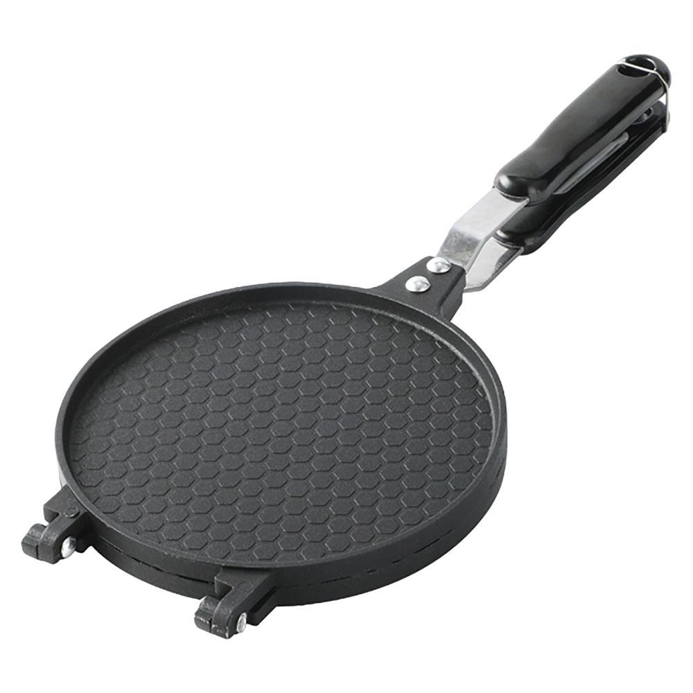 Aluminum Alloy Crepe Maker, Non-Stick Multi-Use Egg & Waffle Maker, Compact Lightweight Breakfast Machine with Even Heat Distribution, Easy Storage Kitchen Appliance