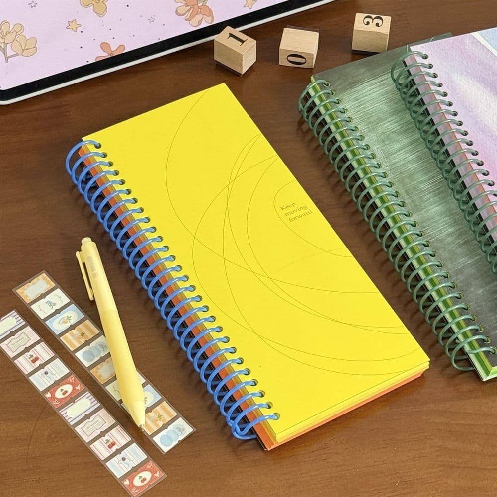 A6 Spiral Pocket Notebook, 80 Sheets Lined Wirebound Mini Journal, 4x6 Inch Compact Portable Notepad, Small Memo Pad, Wirebound Journal for Travel Daily Note Taking Office Memo, Blue