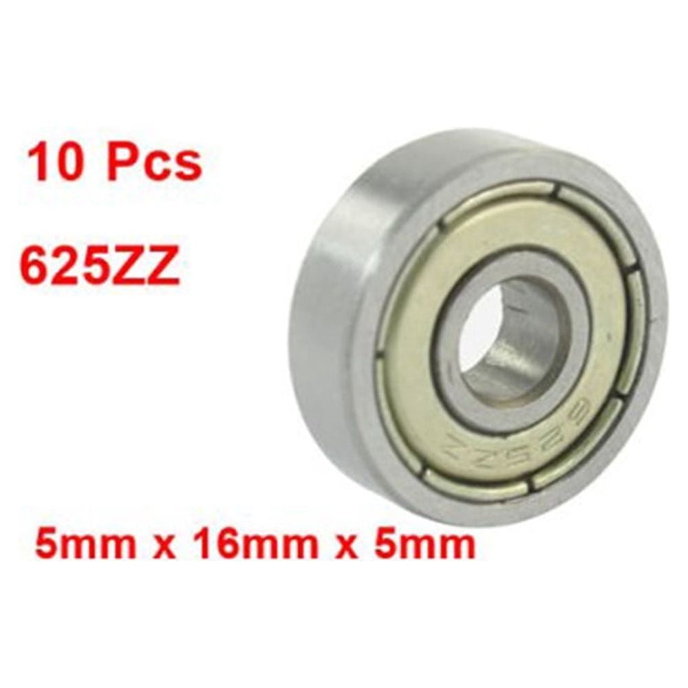10 Pcs 625ZZ Tone Bearings 5mm Inner Diameter for Machinery, Conveying Equipment, and Industrial Use