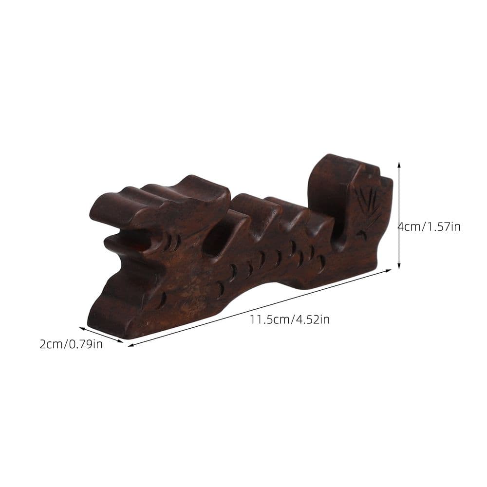 Wooden Brush Holder Elegant Desktop Decoration 2 Piece Black