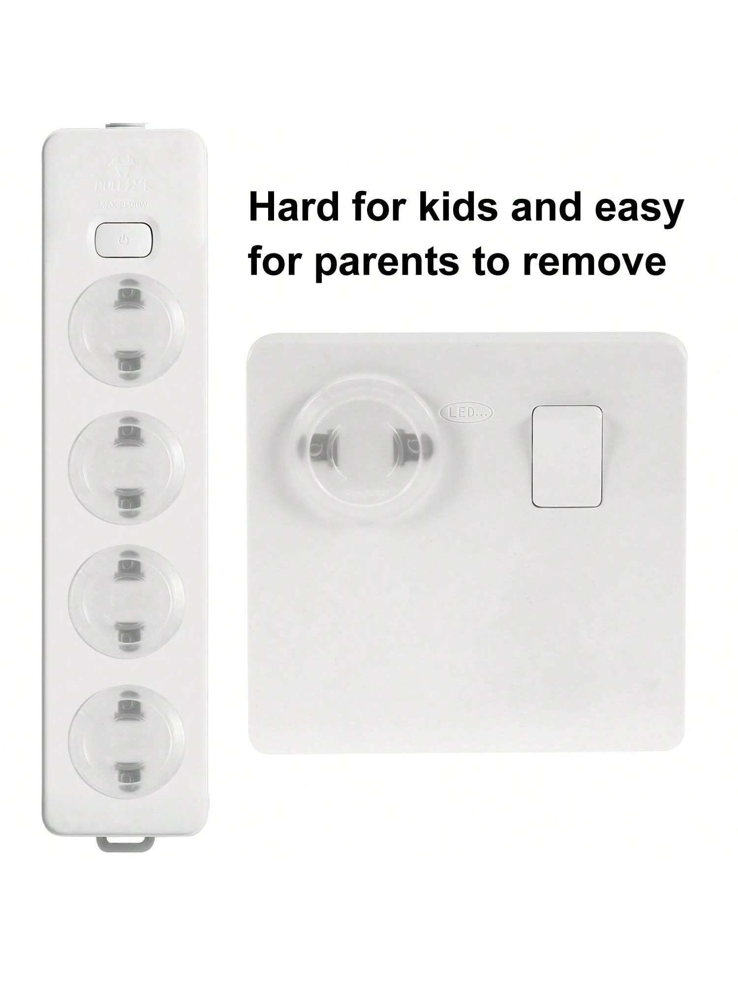 24 Pack Outlet Covers Removal Tool Provide Shock Prevention and Easy installation Safe and Secure Plastic Plug Covers For Power Sockets 24 Outlet Covers
