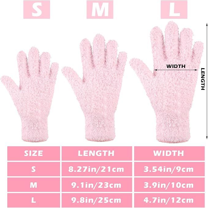 3 Pairs Microfiber Plant Dusting Gloves Leaf Cleaning Gloves for Indoor Plants, Blinds, Furniture, House (Small,Green Yellow, Water Blue, Pink)