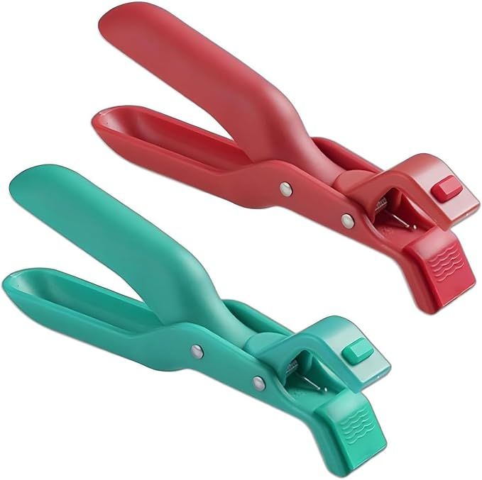 2 PCS Hot Plate Gripper Tongs, Anti Scald Plate Gripper, Multi-Function Anti-Scald Bowl Clip, Silicone non-slip hot plate clips, Kitchen Utensil For Bowls Pans Dishes bowl holder