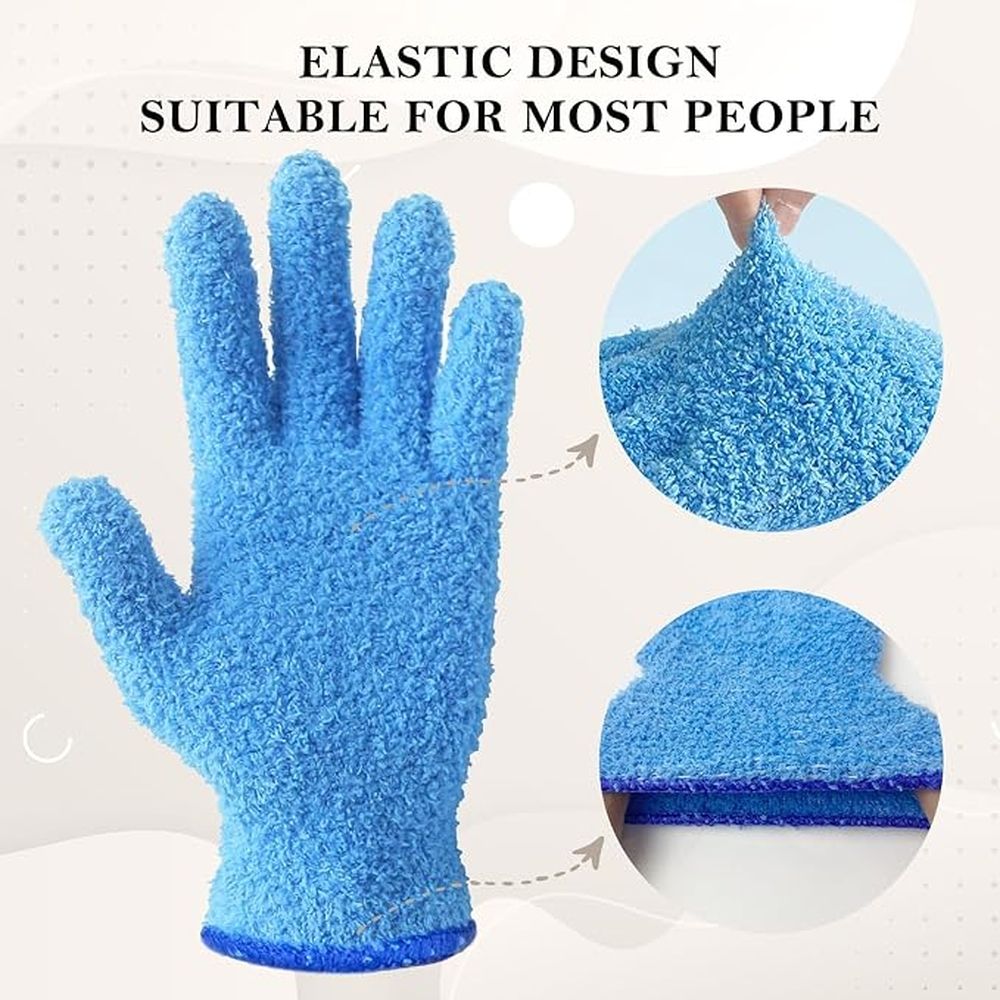Microfiber Plant Dusting Gloves Reusable Leaf Cleaning Glove for Houseplants,Blinds,Furniture and Small Objects