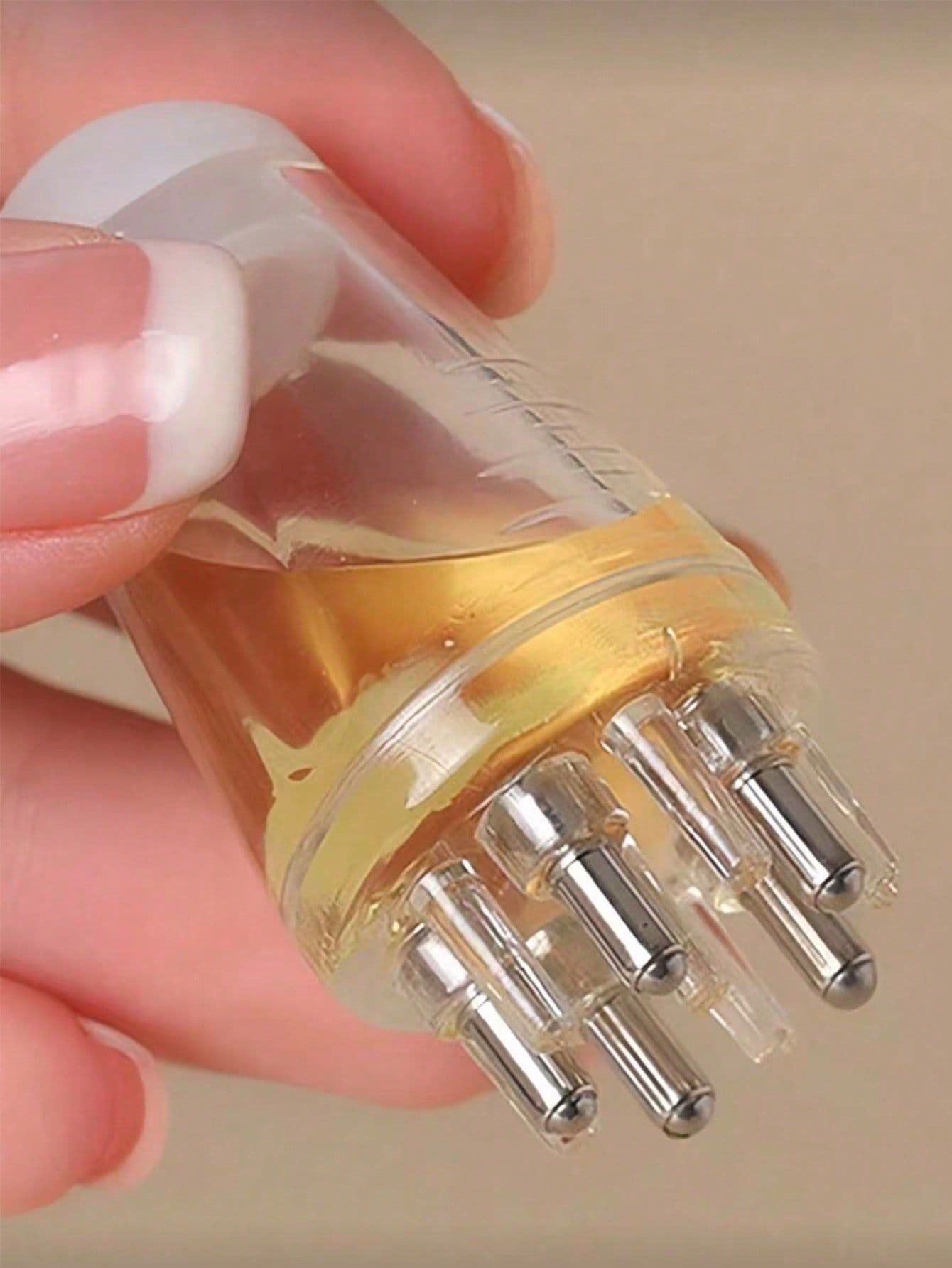 2PC Mini Oil Comb Scalp Massager – Hair Growth Serum Comb, Essence Nourishing Liquid Applicator, Precisely Delivers Oil to Hair Roots
