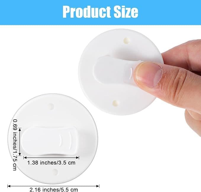 8 Pcs Shower Splash Guard Clip Shower Curtain Clips Windproof Self Adhesive Bathtub Curtains Holder Liner Clips for Home Inside Splash Water Wall