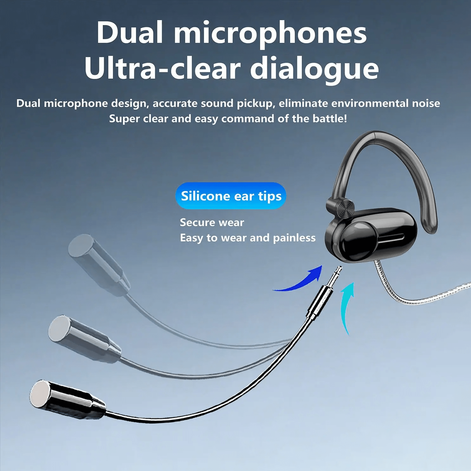 Wired Gaming Headset with Dual Mic, 3.5mm Plug, 7.1 Surround Sound Stereo Headphones for PC Laptop Phone PS4 Xbox Gamer