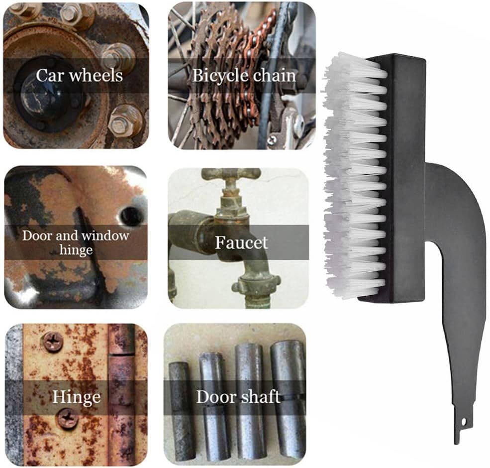 Reciprocating Saw Nylon Steel Brush Head Attachment Electric Cleaning Brushes Rust Stubborn Stains Removal Grinding Tools