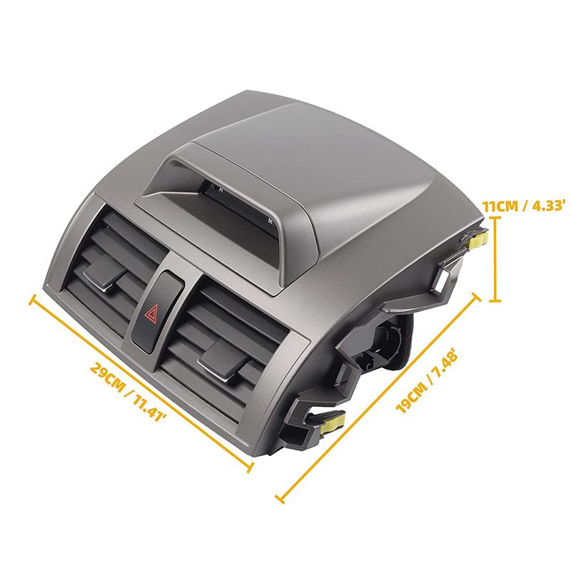 Center Dash A/C Air Vent Outlet Panel with Clock Compatible with Air conditioning vent panel with clock