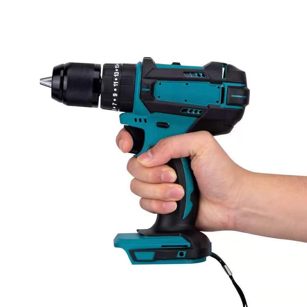 13MM Electric Cordless Screwdriver, High Power Electric Power Screwdriver Cordless Hammer Drill Home DIY Tool Impact Drill