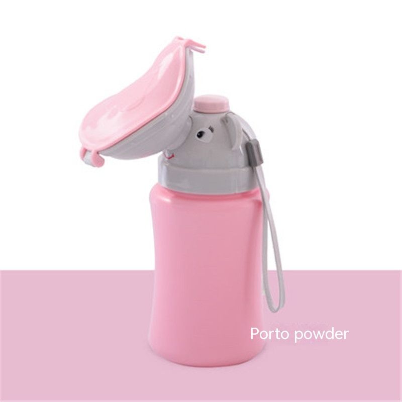 Travel Urinal Portable Potty Pee Cup for Girls Urinal Emergency Toilet for Camping Car Travel and Kid Potty Pee Training (Pink)