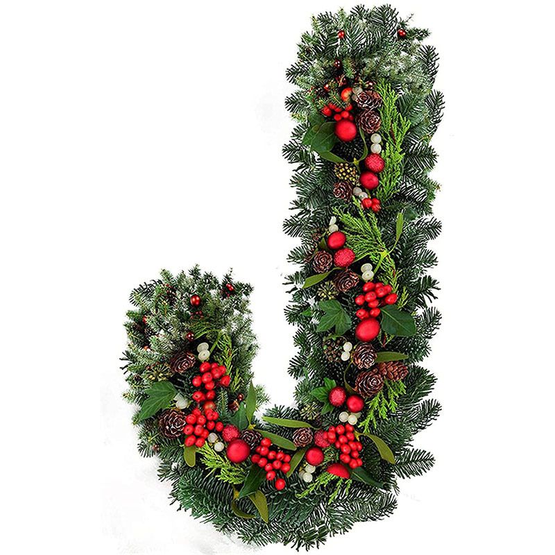 2 Pieces 12 Inch Candy Cane Shaped Wire Wreath Frame Metal Flower Wreath Frames Making Rings for Christmas Valentines Party