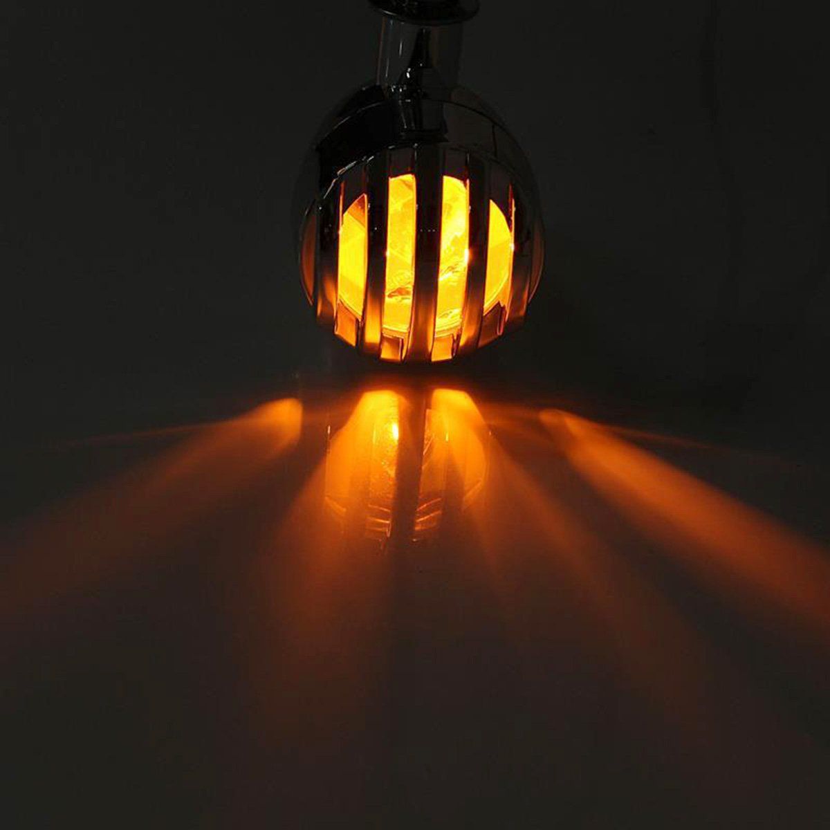 Chrome Heavy Duty Motorcycle Turn Signals Bulb Indicators Blinkers Lights a Pair High quality lamp with long life expectancy