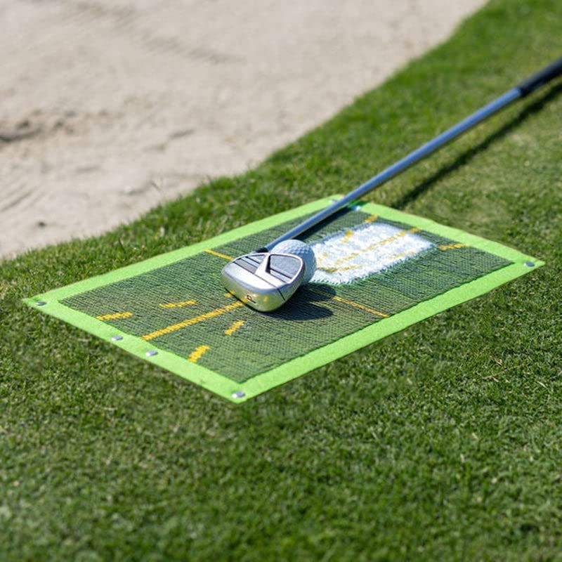 Golf Training Mat,Golf Hitting Mat Portable Turf Grass Mat Analysis Swing Path and Correct Hitting Posture Golf Training Aids