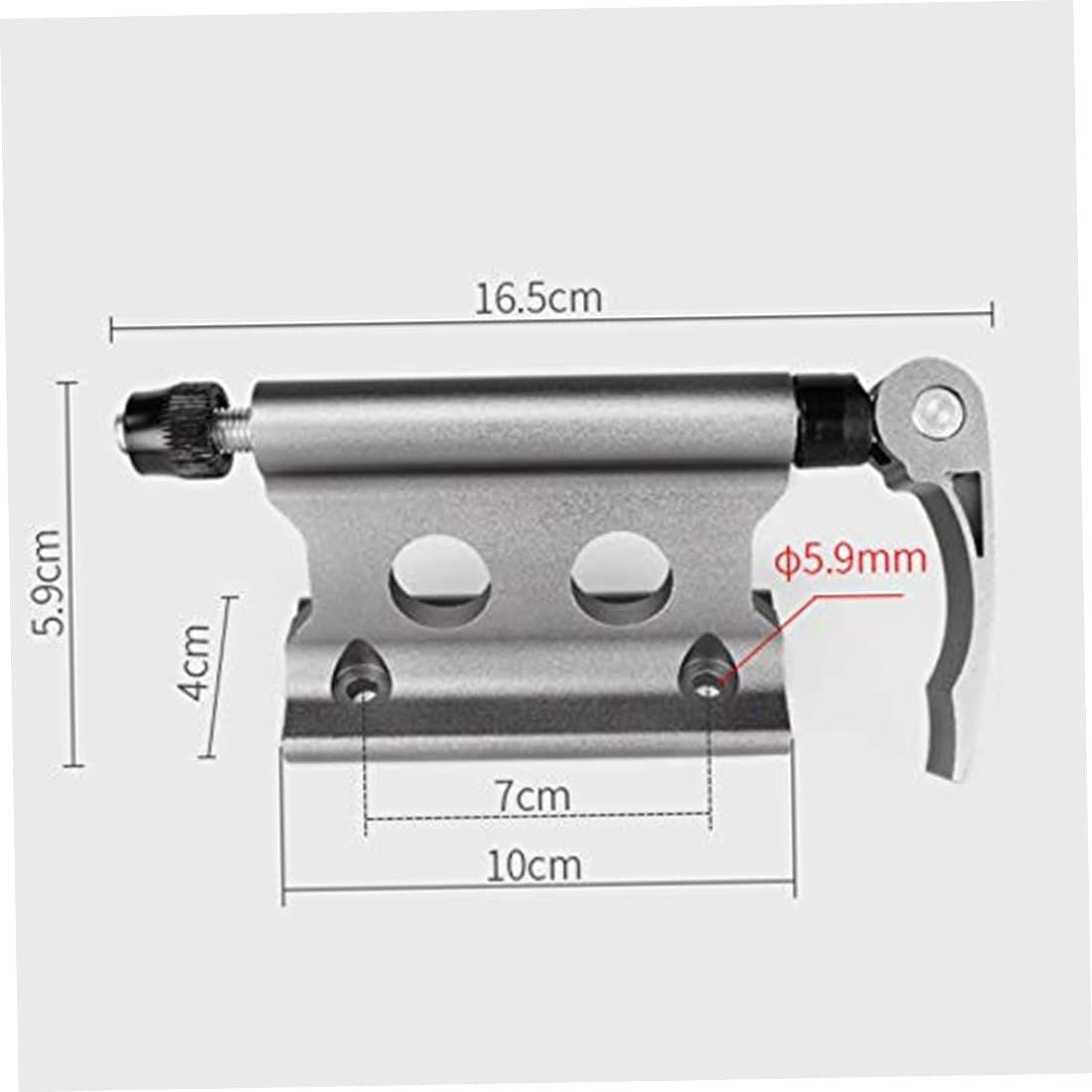 Bicycle Front Fixing Bracket Quick Release Design 2 Pcs Aluminum Alloy Black Silver
