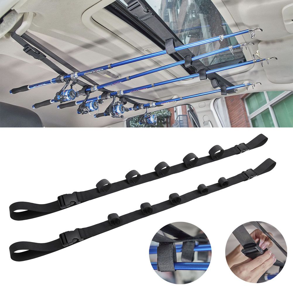 Fishing VRC Vehicle Rod Carrier, Car Adjustable Fishing Rod Holder, Combined Fishing Rod Bracket, Vehicle Fishing Pole Storage Rack