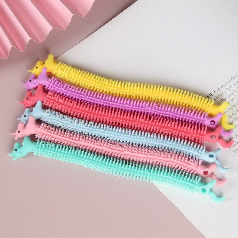 10 PCS Stretchy Toy,Sensory Worm Stretch Toys,Muticolor Stretchy Strings Toy for Stress Relief, Valentine's Day Easter Day Gift