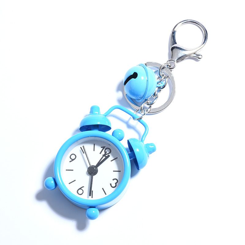 3pcs Mini Cute Small Alarm Clock Pendant Cartoon Keychain Pendant Cute No Tick Alarm Clock Keyting Bag Accessory Bulk Heavy Duty