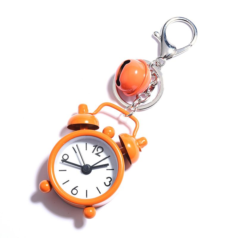 3pcs Mini Cute Small Alarm Clock Pendant Cartoon Keychain Pendant Cute No Tick Alarm Clock Keyting Bag Accessory Bulk Heavy Duty