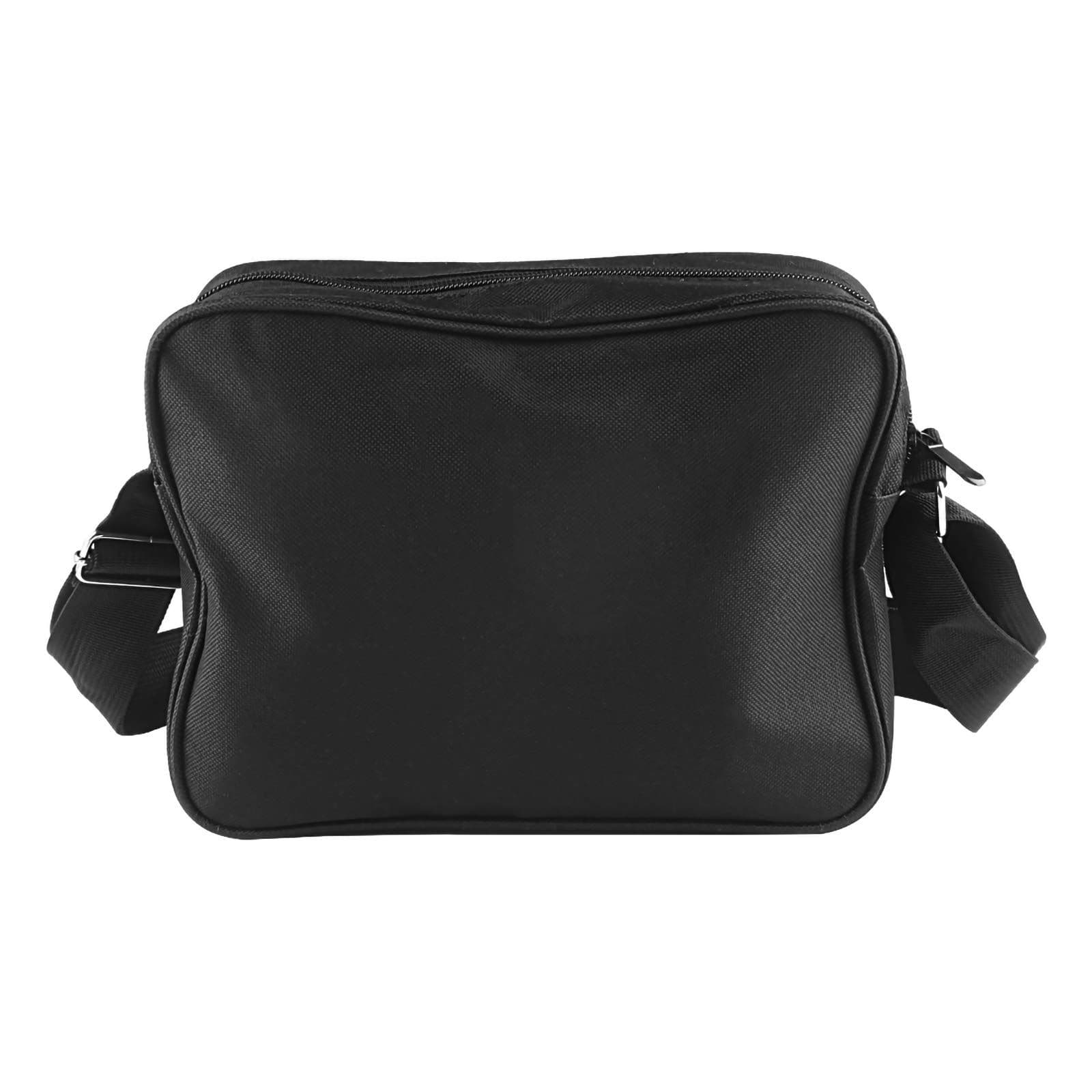 Canvas Tool Bag Multi-compartment Adjustable Shoulder Strap Black