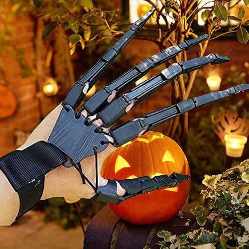 Halloween Articulated Fingers,Articulated Finger Extensions with Flexible Joints,Claw Gloves for Party Dress Cosplay Costume Props