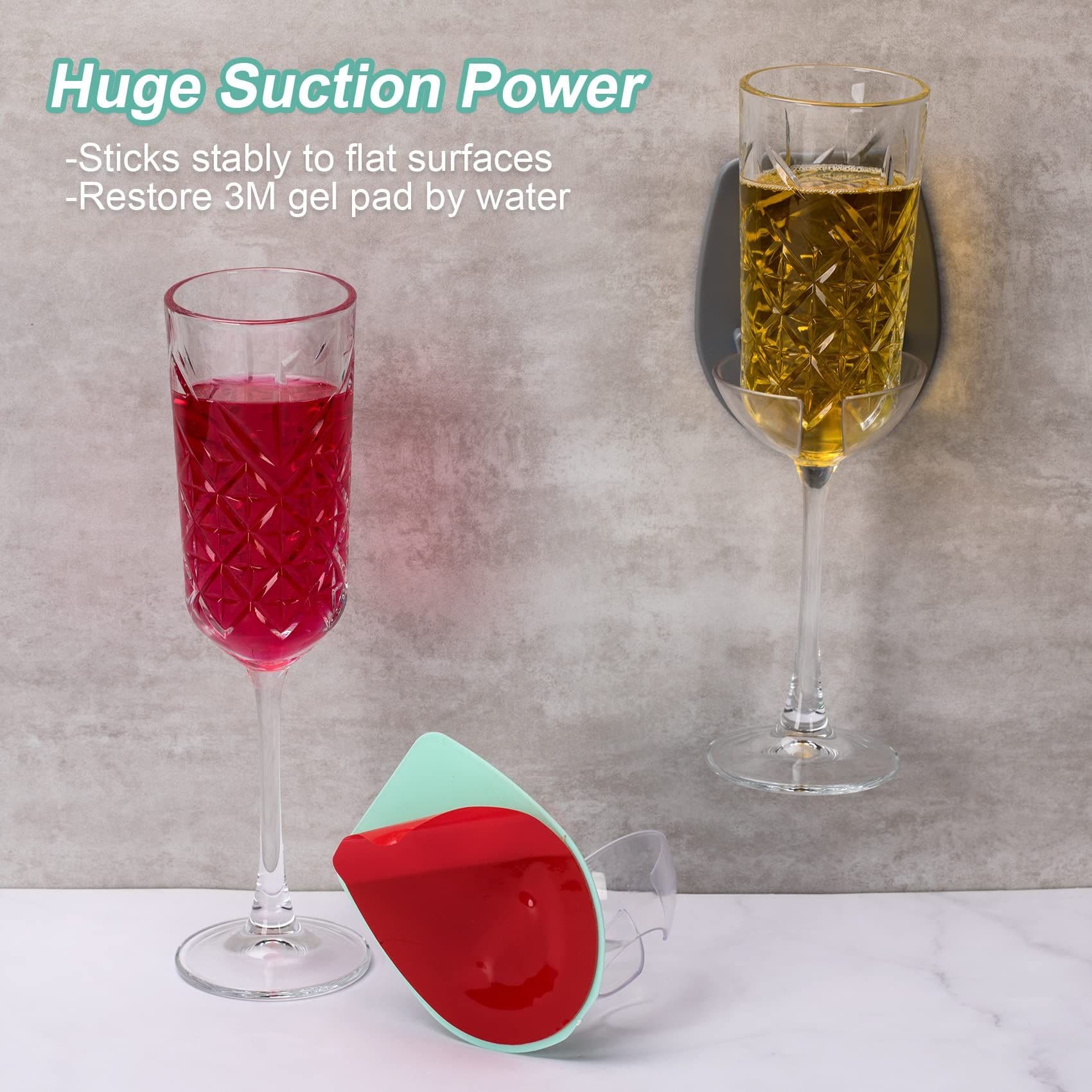 Bathtub Wine Glass Holder 2pcs Portable Cupholder for Shower Drink in Bathroom
