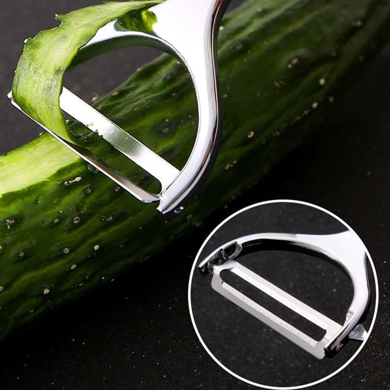 Skin-Peeler,Stainless Steel Multifunctional Vegetable Peeler Household Potato Peeling Knife Peeler Kitchen Fruit Knife Artifact