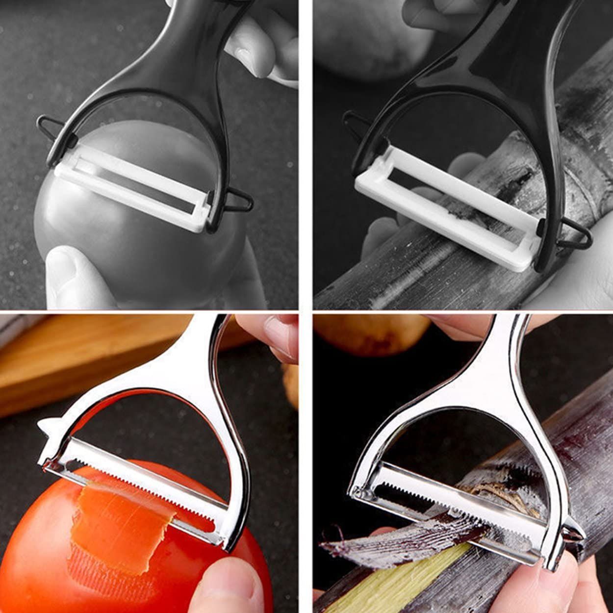 Skin-Peeler,Stainless Steel Multifunctional Vegetable Peeler Household Potato Peeling Knife Peeler Kitchen Fruit Knife Artifact