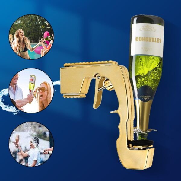 Champagne Gun Wine Dispenser Bar Tools Beer Gun Wine Bottle Stopper Bottle Beer Spray Gun Bottle Cap Wine Ejector Accessories