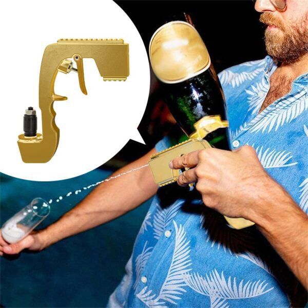 Champagne Gun Wine Dispenser Bar Tools Beer Gun Wine Bottle Stopper Bottle Beer Spray Gun Bottle Cap Wine Ejector Accessories