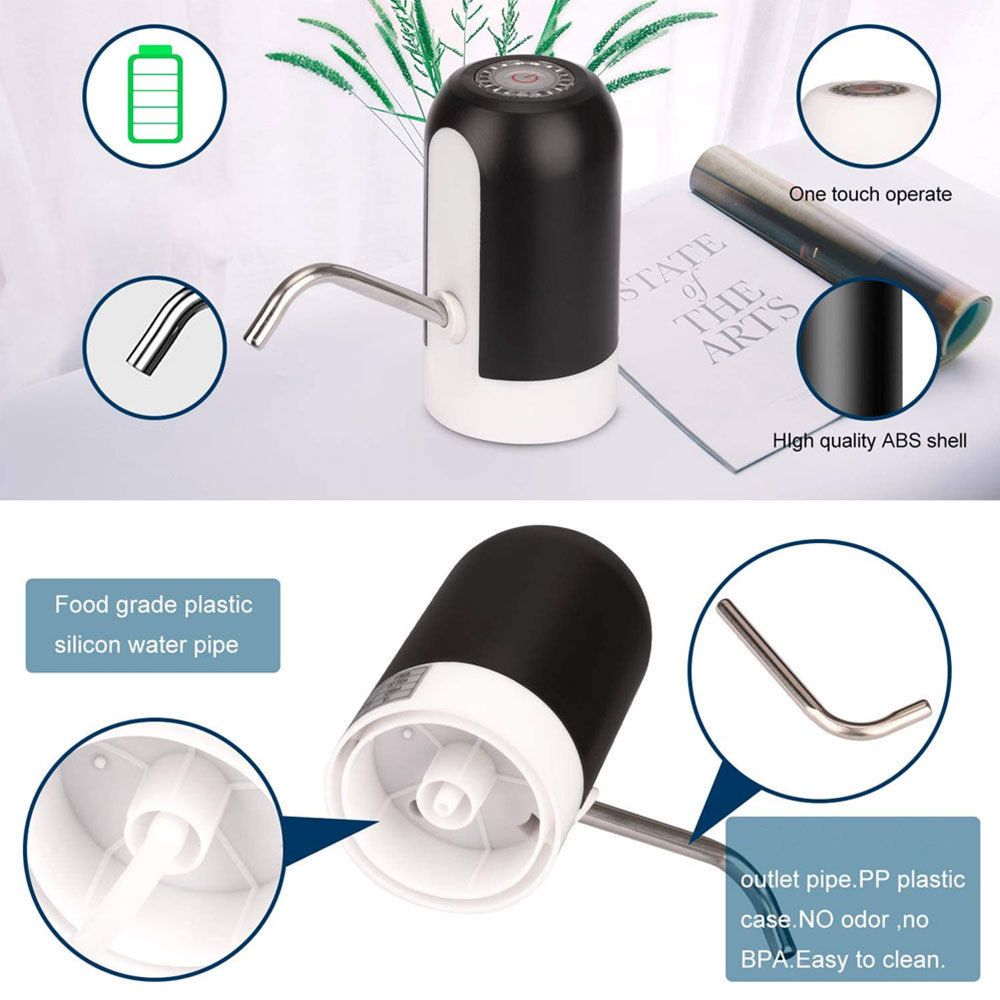 1 pcs Water Bottle Pump 5 Gallon USB Charging Automatic Drinking Portable Electric Water Dispenser/Switch