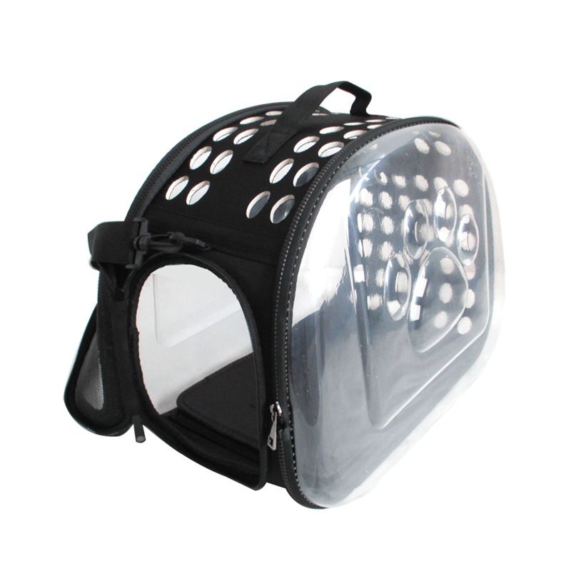 Transparent Cat Carrier Portable Small Cat Carried Bag Foldable Soft-Sided Pet Carriers for Kitten Small Dog Travel (Apricot)